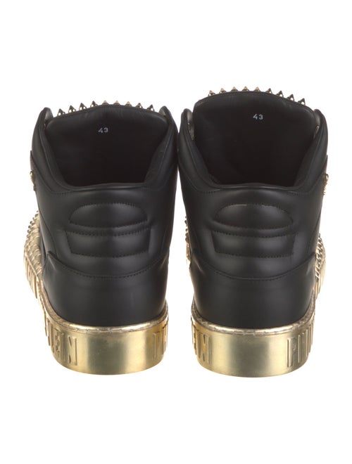 Philipp Plein Leather Printed Sneakers