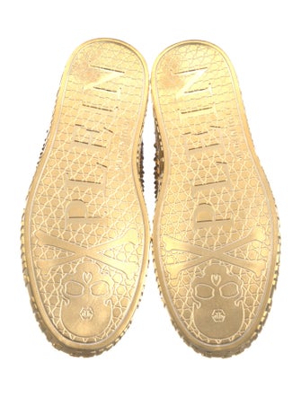 Philipp Plein Leather Printed Sneakers