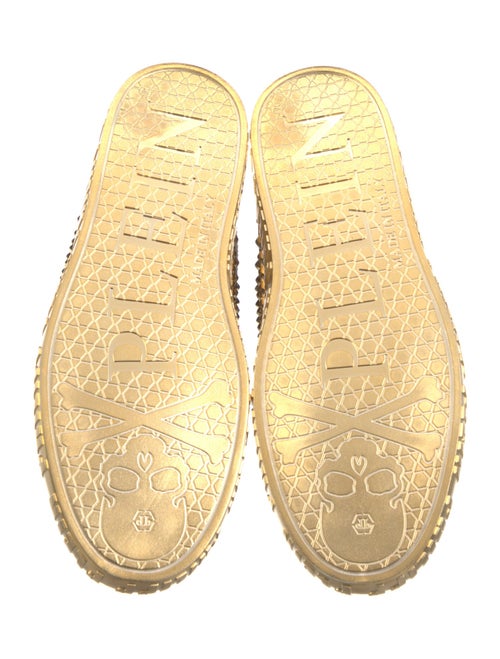Philipp Plein Leather Printed Sneakers