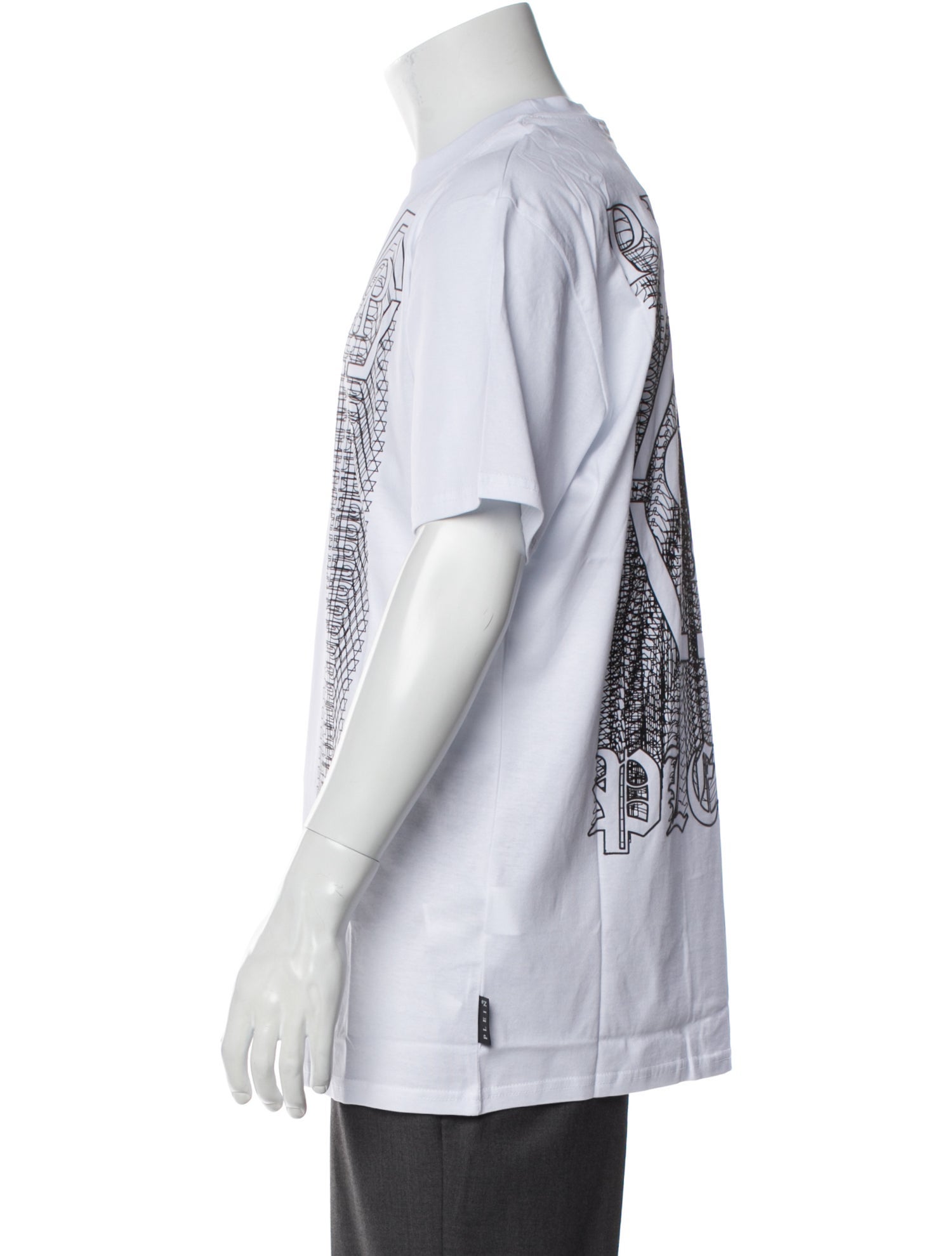 Philipp Plein Graphic Print Crew Neck T-Shirt w/ Tags