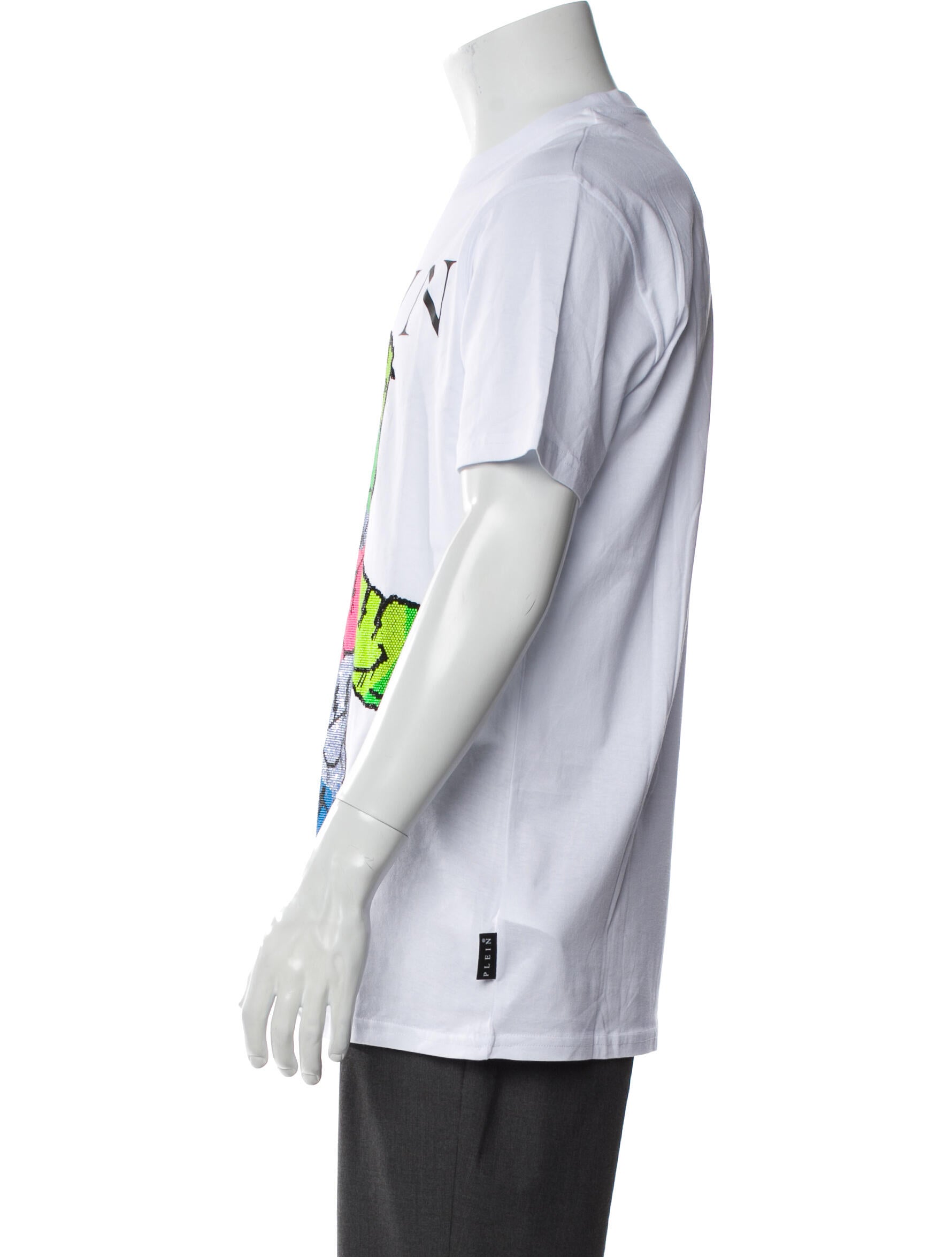 Philipp Plein Graphic Print Crew Neck T-Shirt w/ Tags