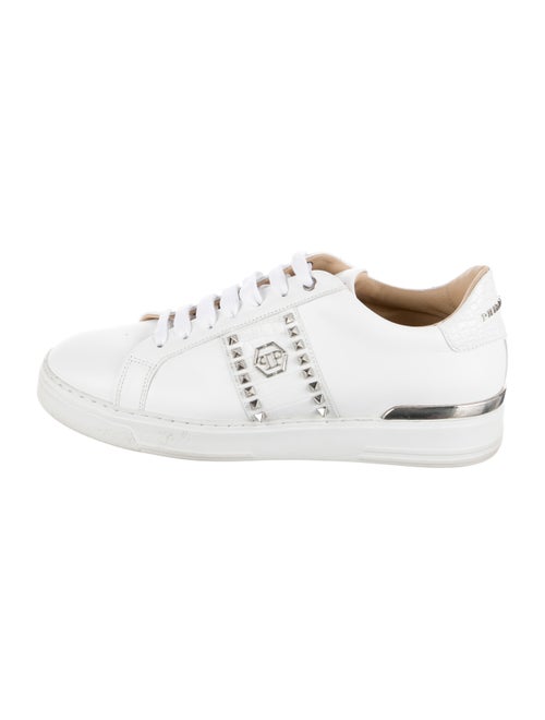 Philipp Plein Leather Studded Accents Sneakers