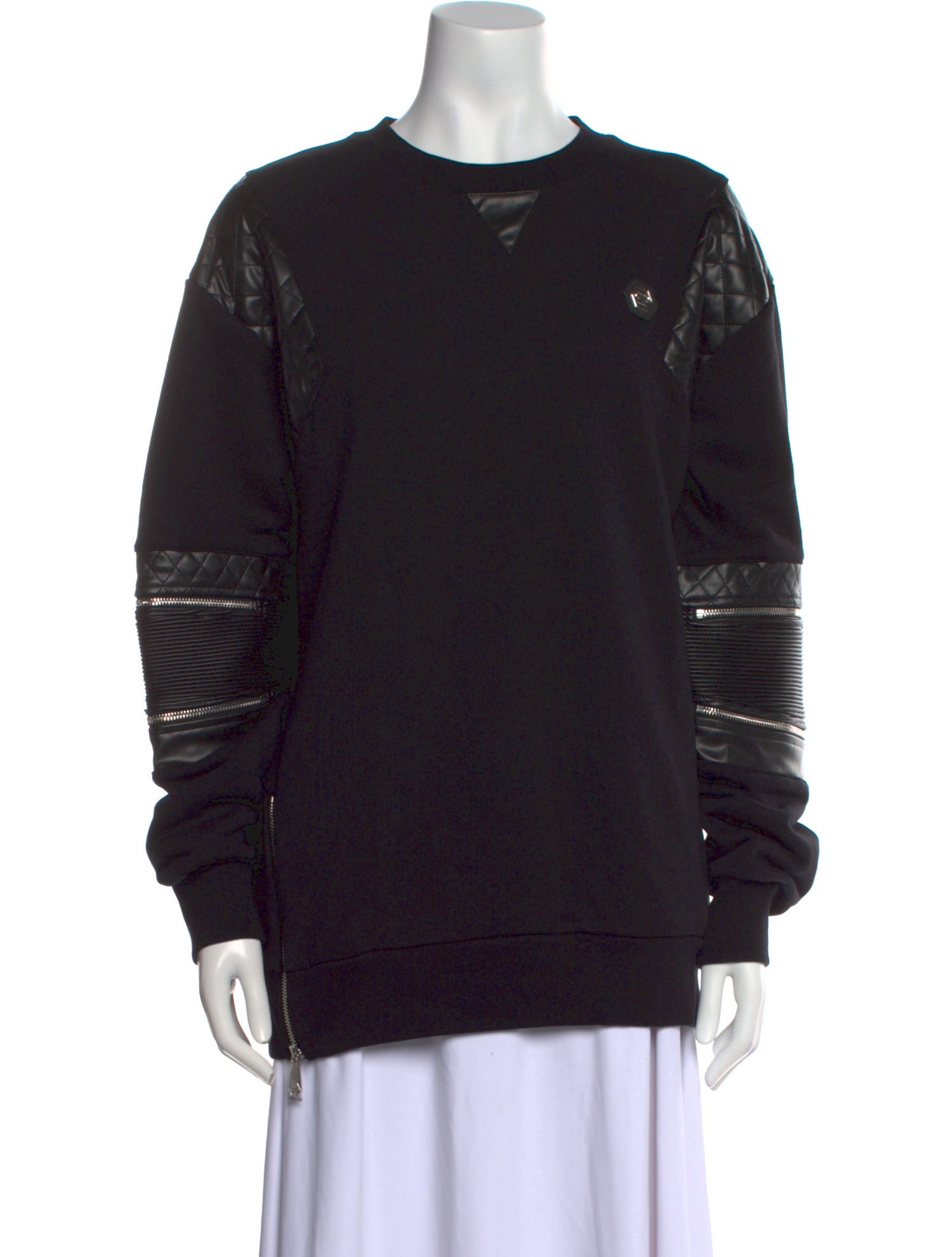 Philipp Plein Crew Neck Long Sleeve Sweatshirt