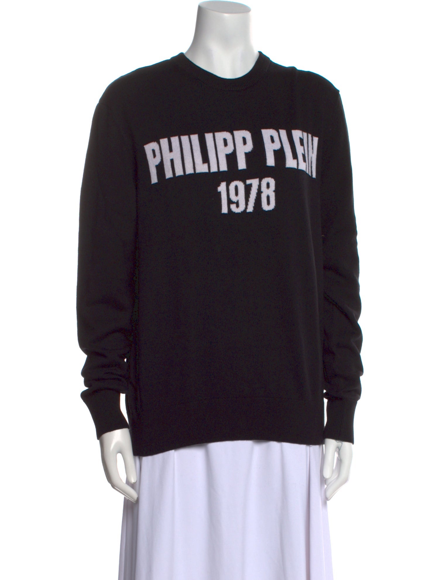 Philipp Plein Graphic Print Crew Neck Sweater
