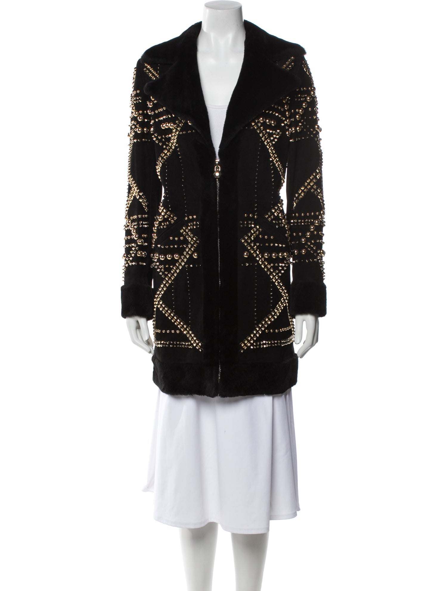 Philipp Plein Leather Coat w/ Tags