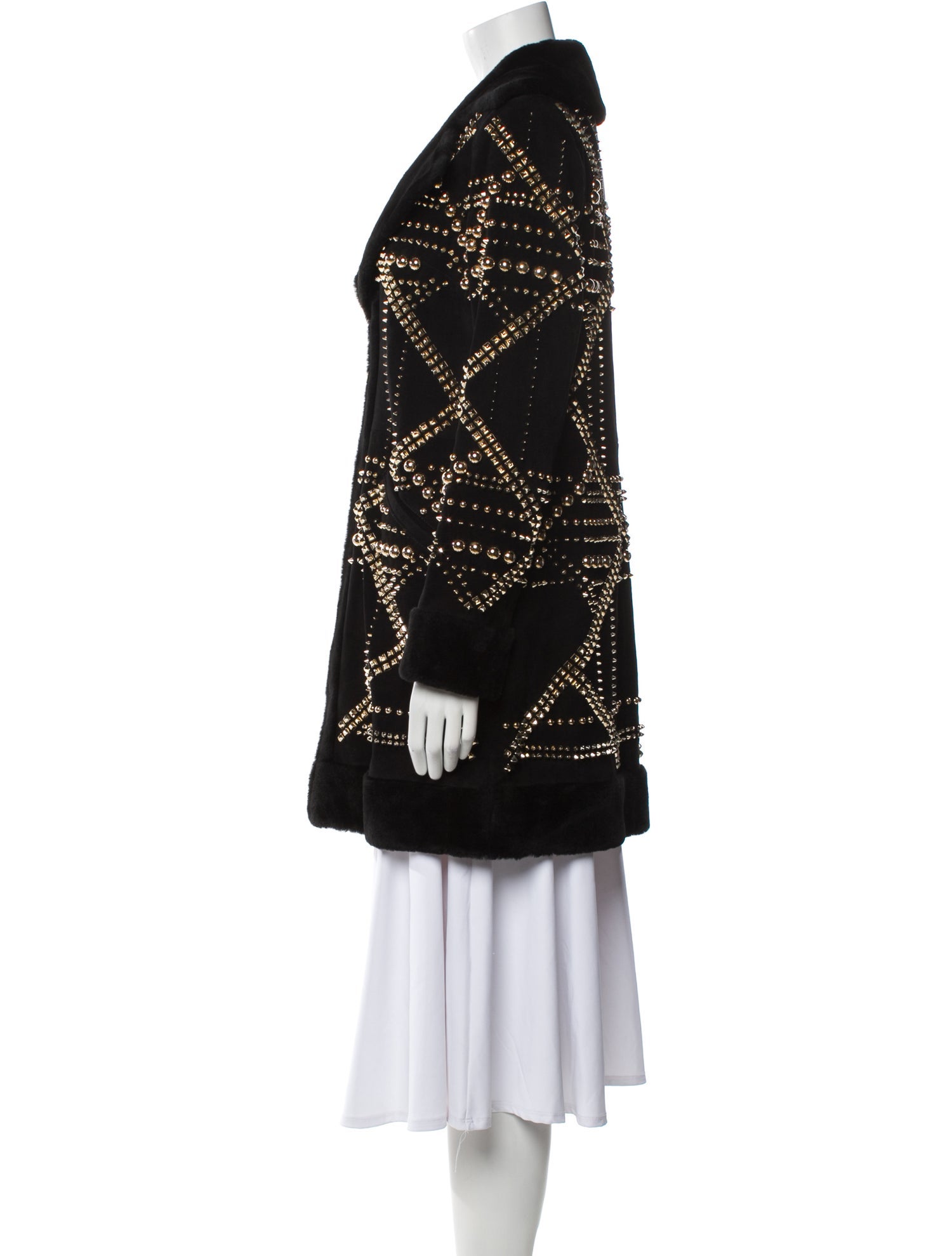 Philipp Plein Leather Coat w/ Tags