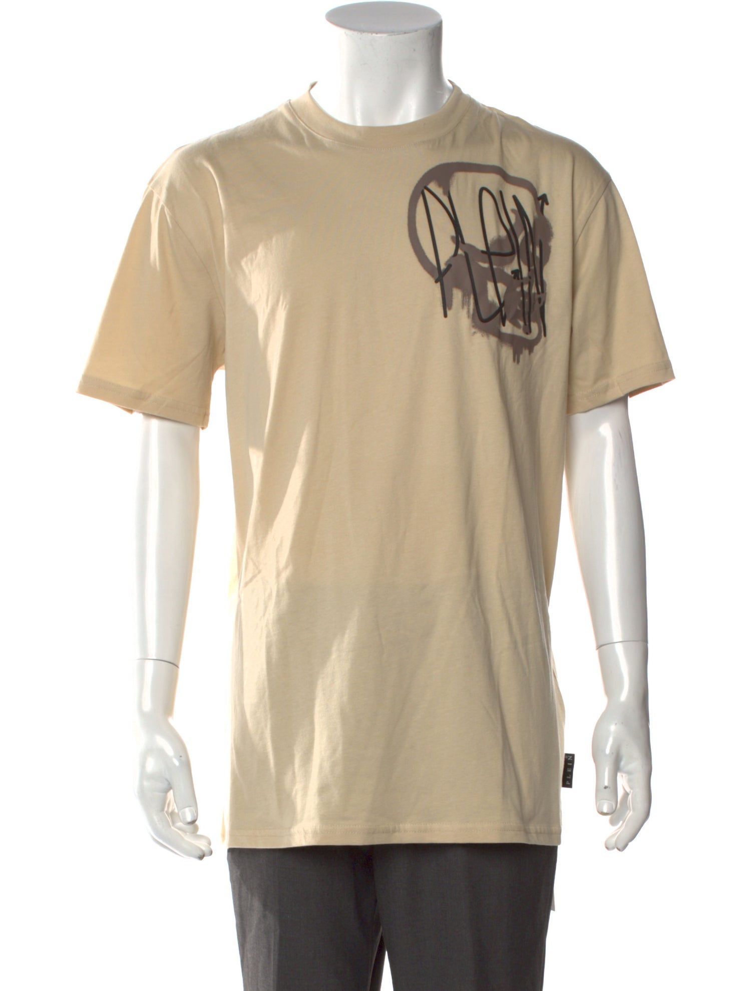 Philipp Plein Graphic Print Crew Neck T-Shirt w/ Tags