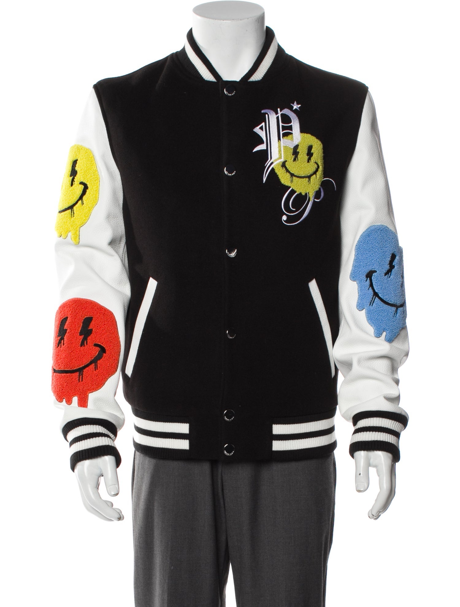 Philipp Plein Striped Varsity Jacket