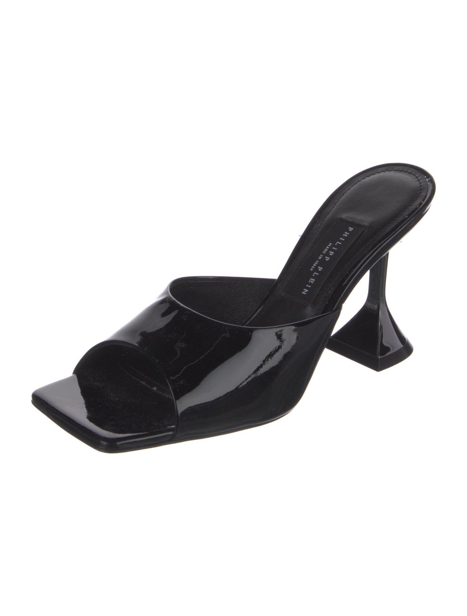 Philipp Plein Patent Leather Slides