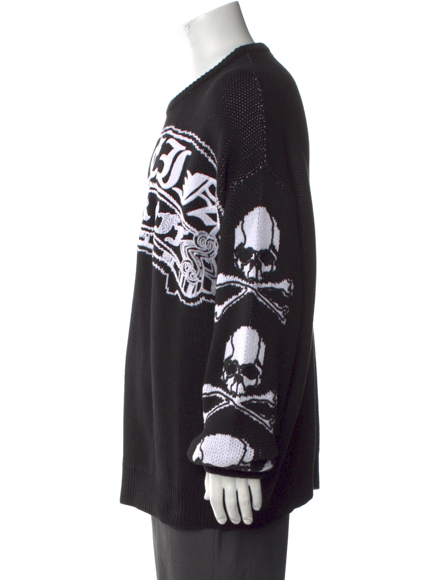 Philipp Plein Graphic Print Crew Neck Pullover w/ Tags