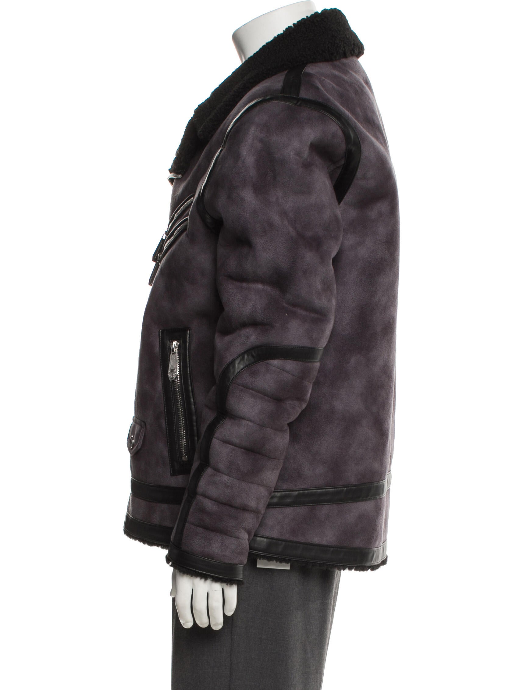 Philipp Plein Colorblock Pattern Moto Jacket w/ Tags