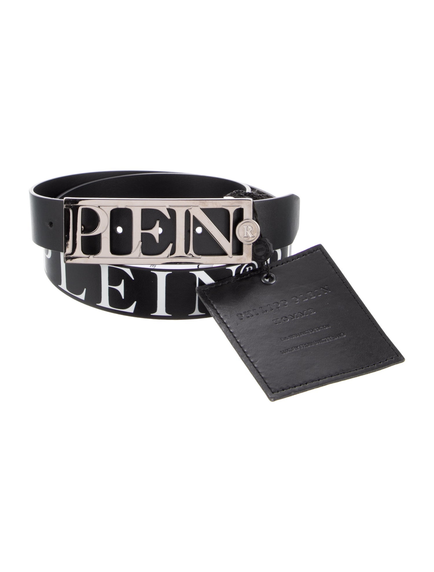 Philipp Plein Leather Belt Kit w/ Tags
