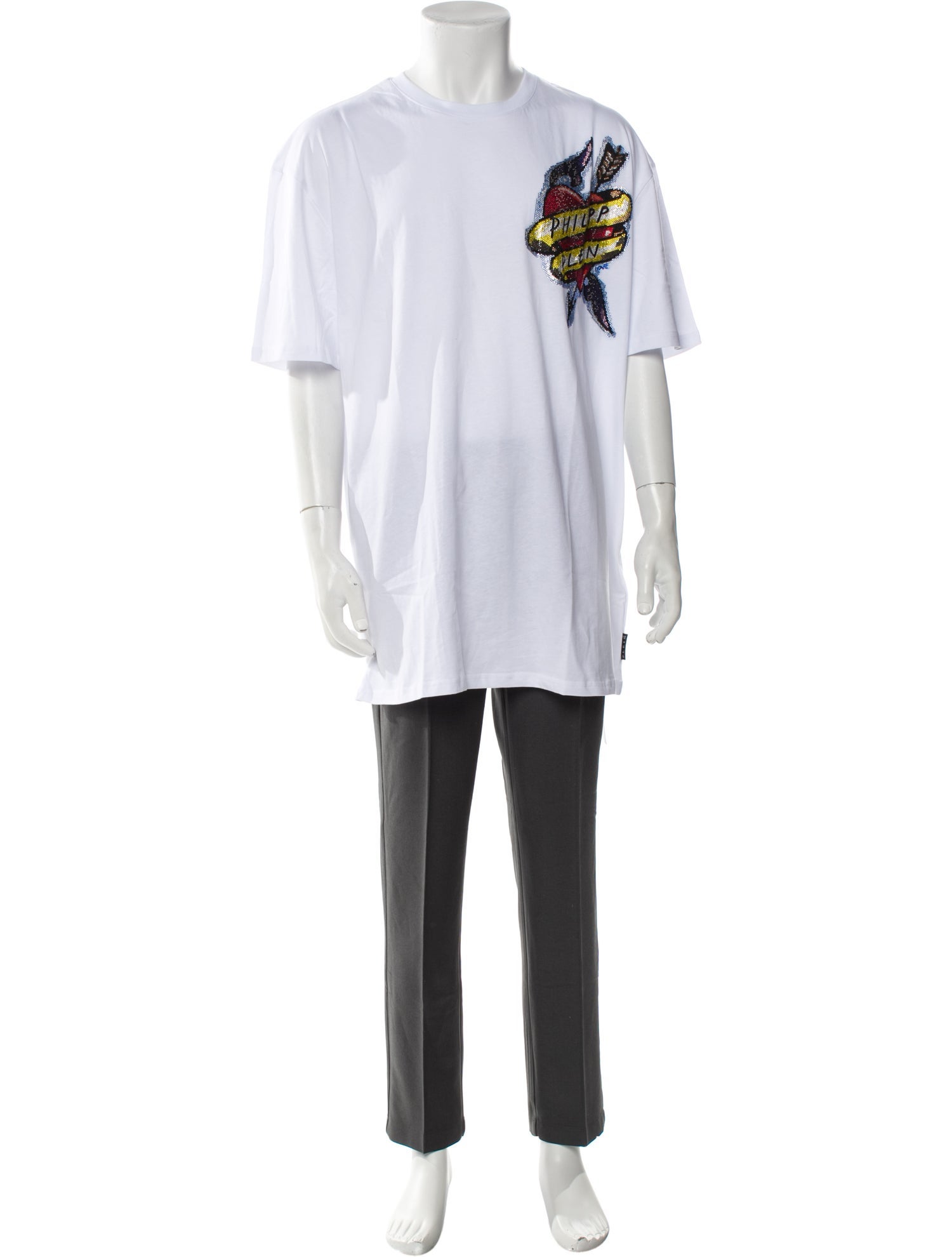 Philipp Plein Graphic Print Crew Neck T-Shirt w/ Tags