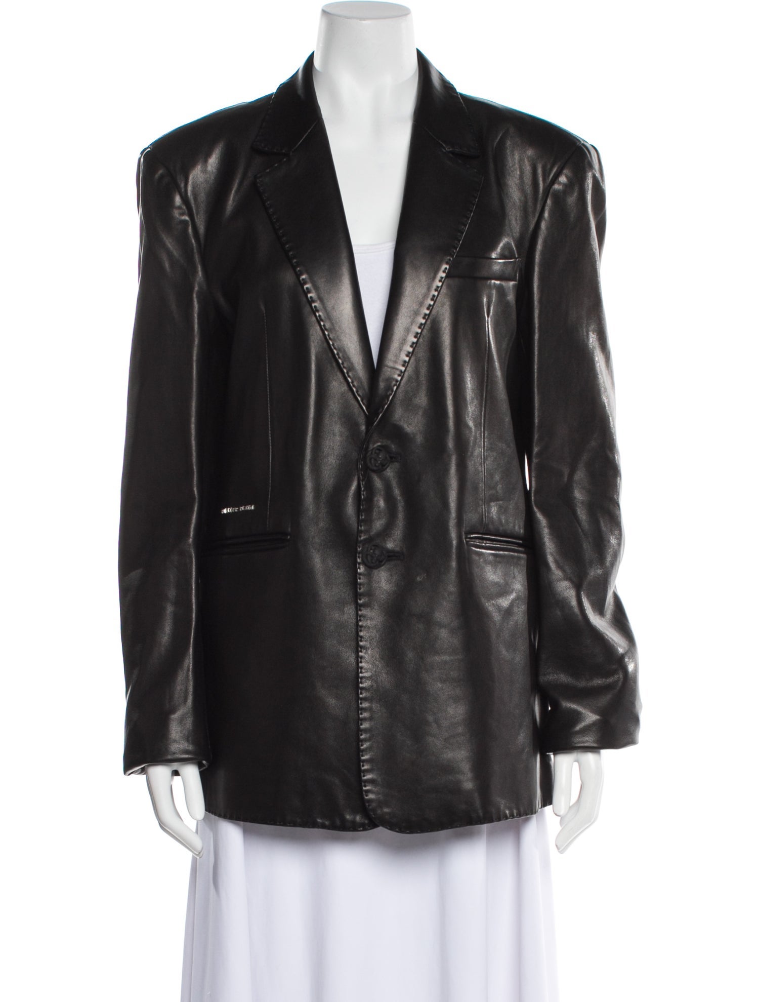 Philipp Plein Leather Biker Jacket w/ Tags