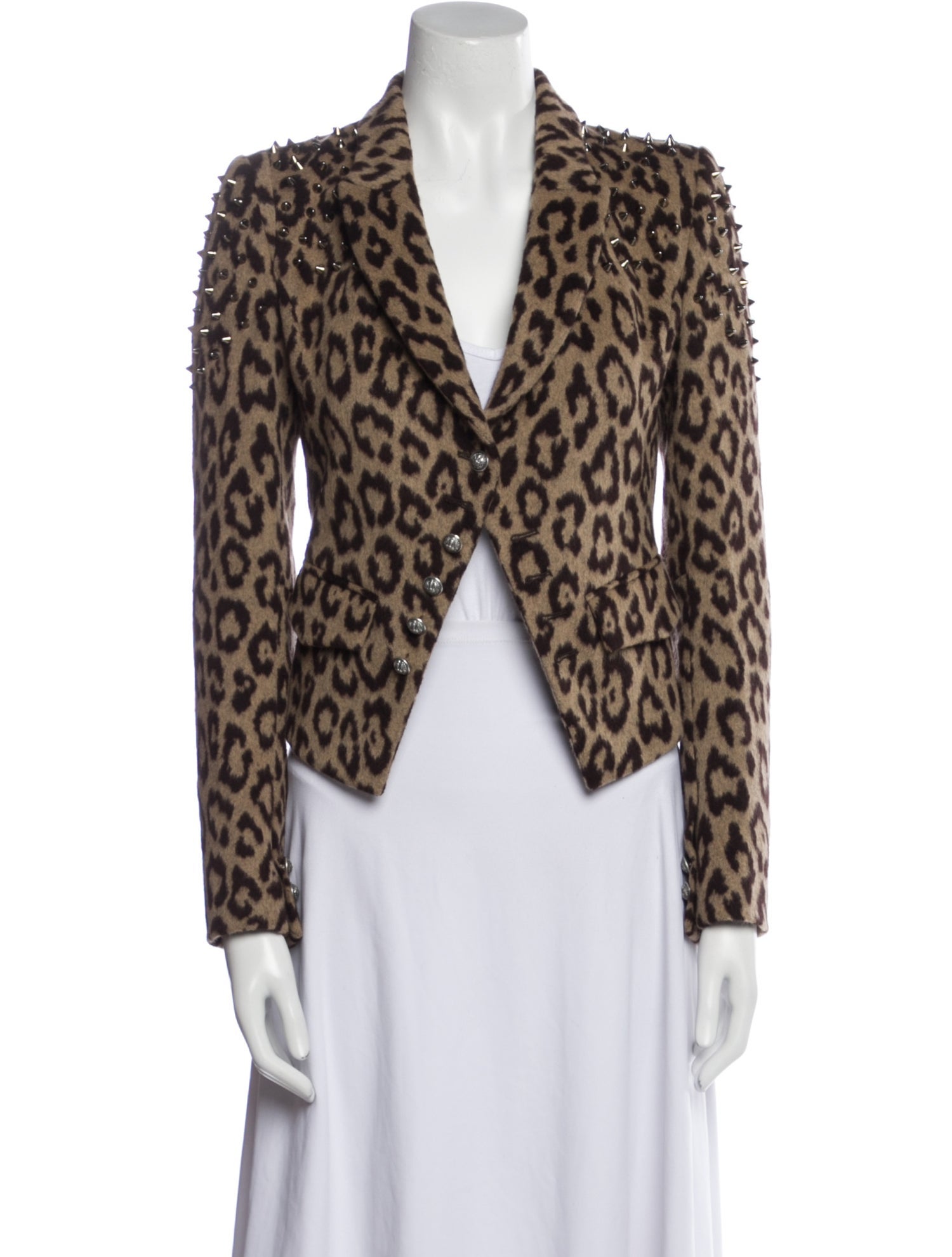 Philipp Plein Animal Print Blazer