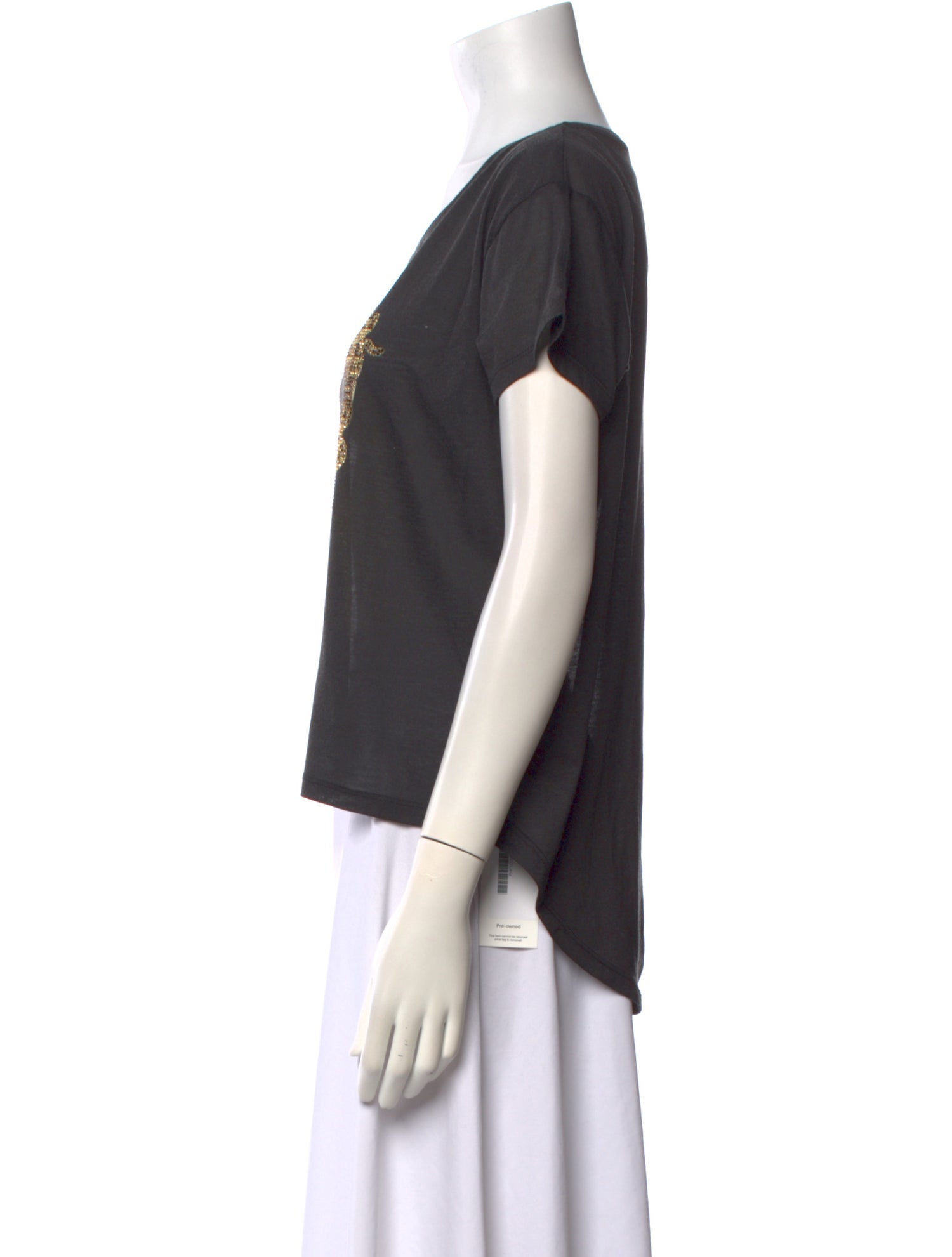 Philipp Plein Graphic Print Scoop Neck T-Shirt