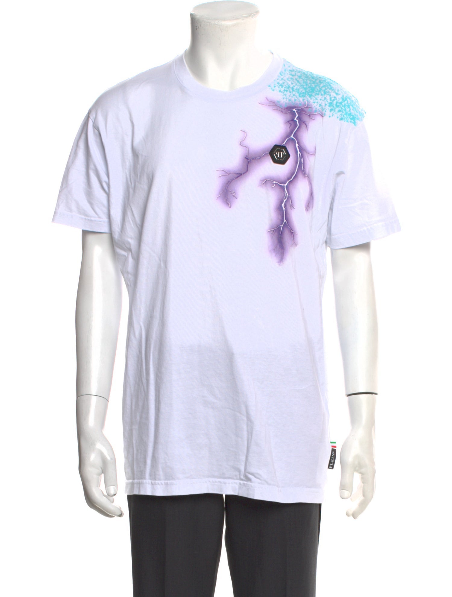 Philipp Plein Graphic Print Crew Neck T-Shirt