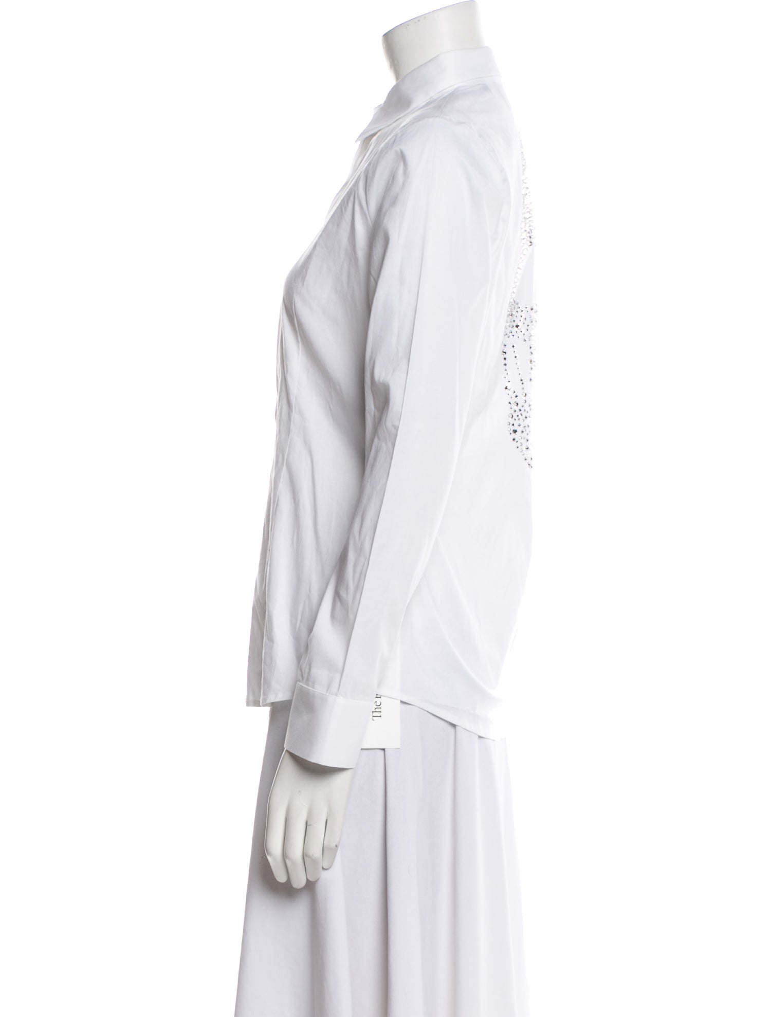Philipp Plein Long Sleeve Button-Up Top