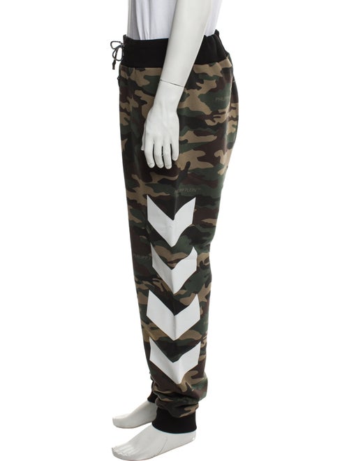 Philipp Plein Camouflage Print Raw-Edge Trim Lounge Bottoms