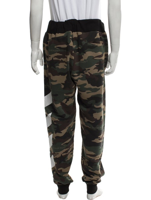 Philipp Plein Camouflage Print Raw-Edge Trim Lounge Bottoms