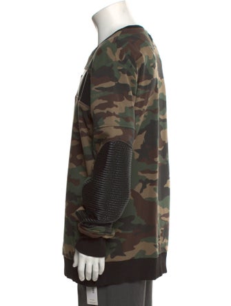 Philipp Plein Camouflage Print Scoop Neck Sweatshirt