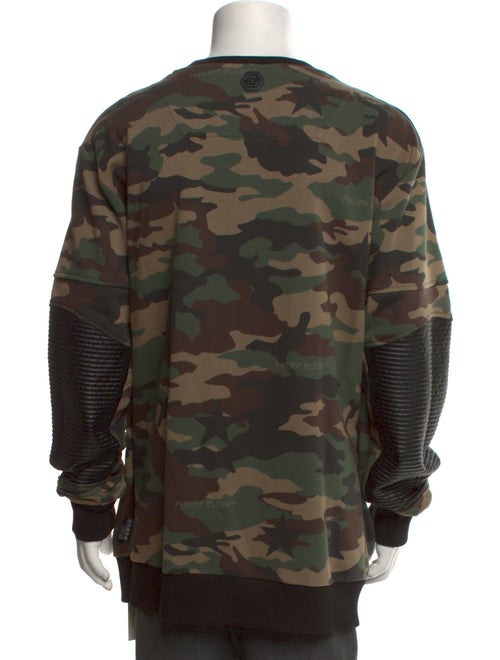 Philipp Plein Camouflage Print Scoop Neck Sweatshirt