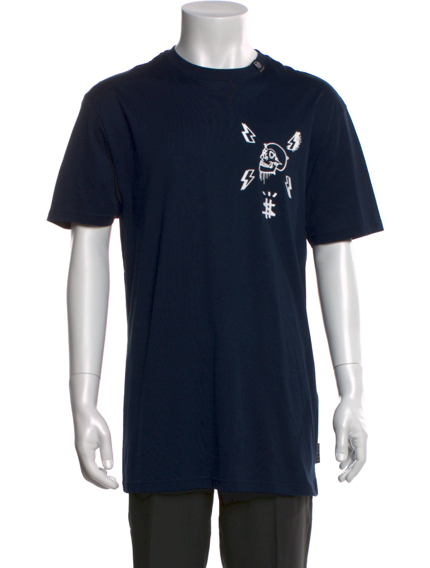 Philipp Plein Graphic Print Crew Neck T-Shirt