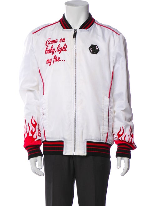 Philipp Plein Graphic Print Varsity Jacket