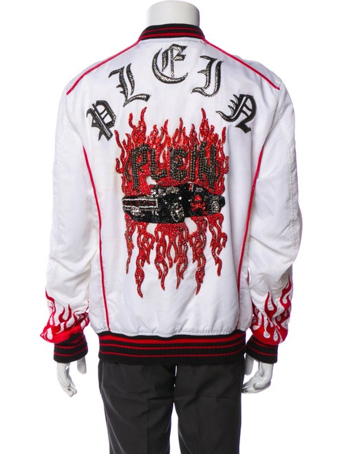 Philipp Plein Graphic Print Varsity Jacket