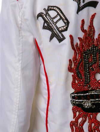 Philipp Plein Graphic Print Varsity Jacket