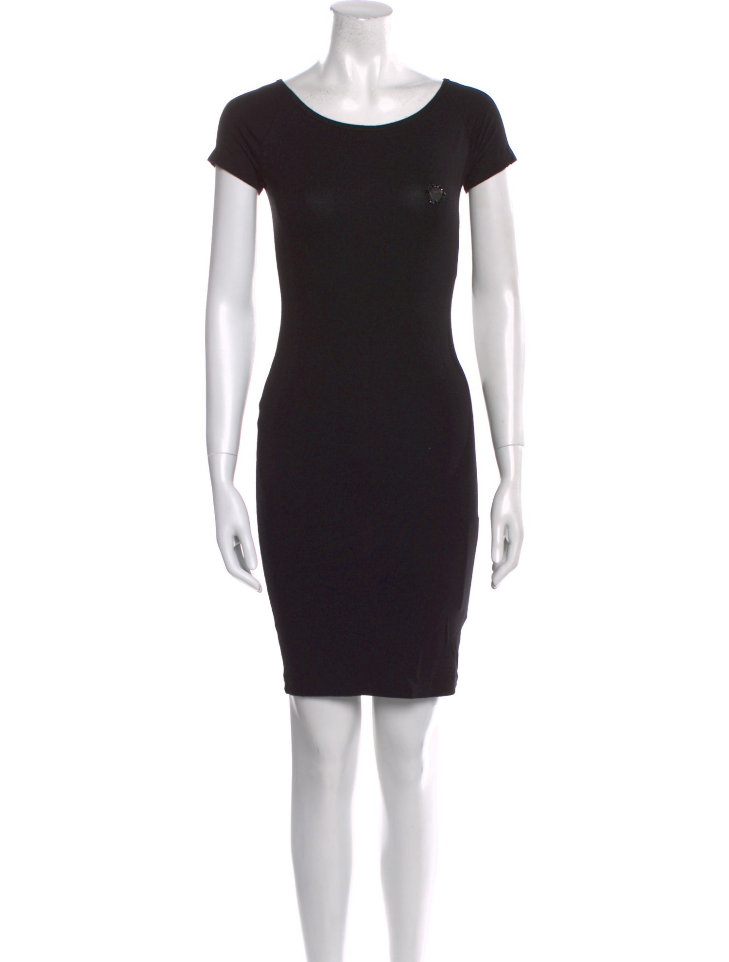 Philipp Plein Bateau Neckline Mini Dress