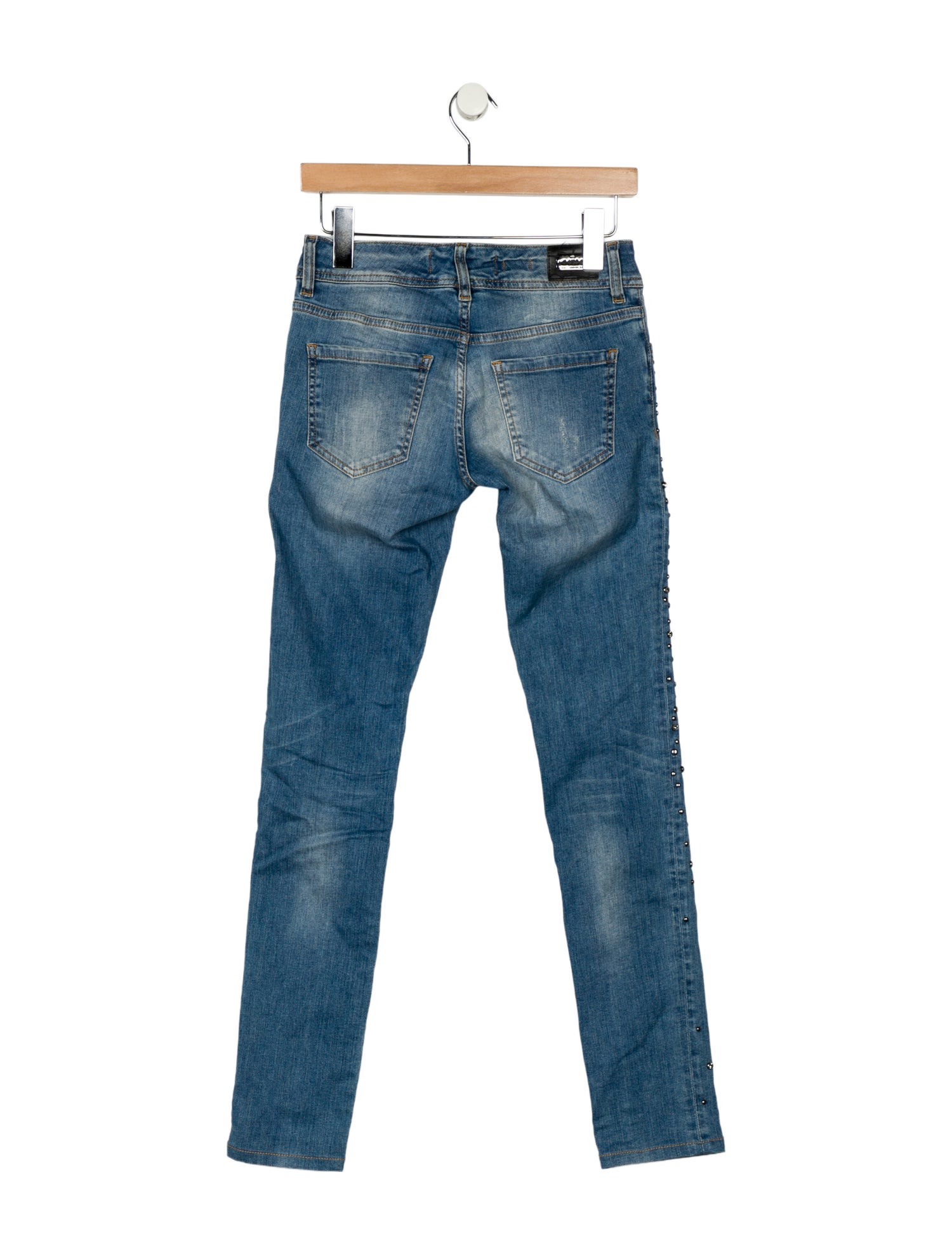 Philipp Plein Low-Rise Skinny Leg Jeans