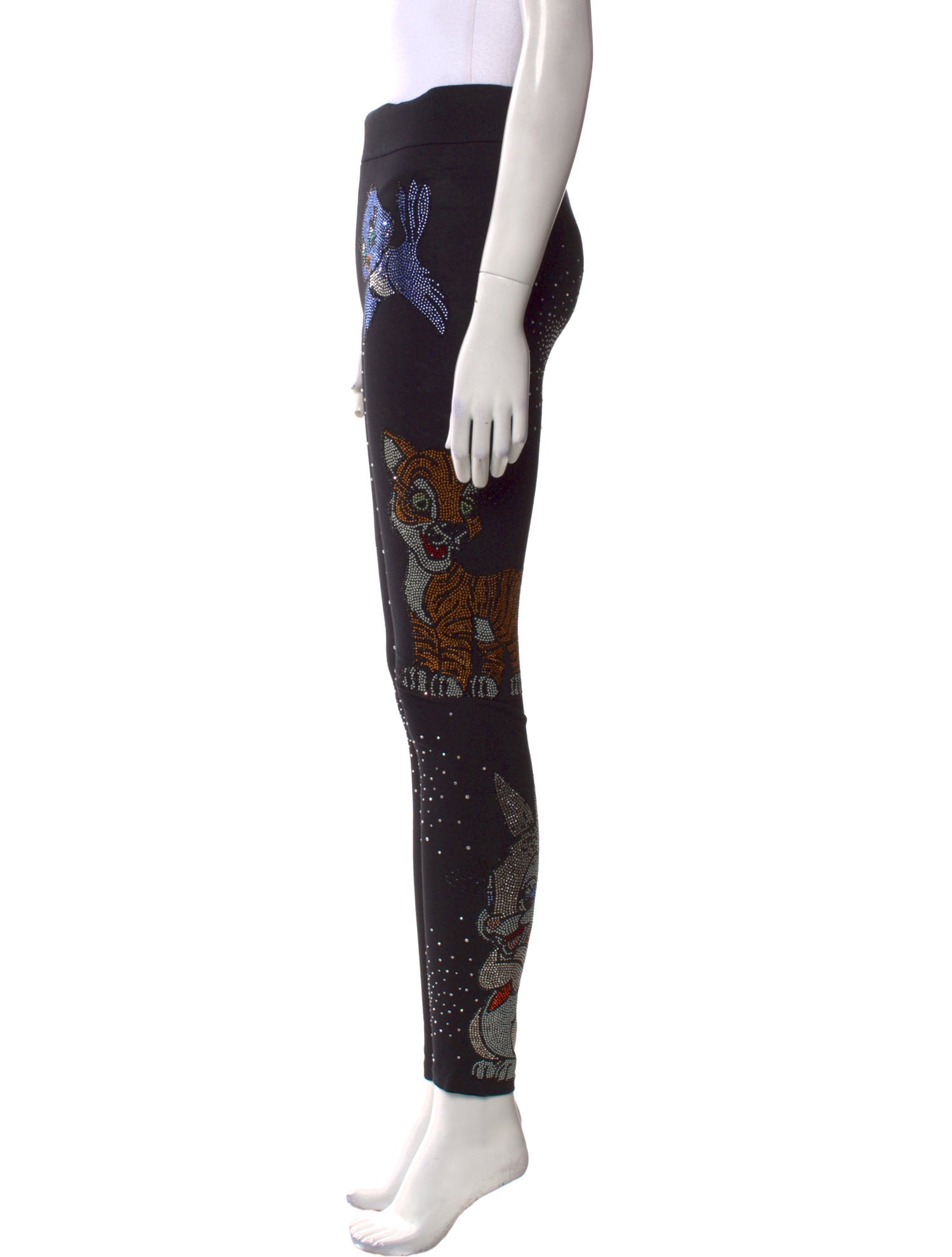 Philipp Plein Printed Skinny Leg Pants