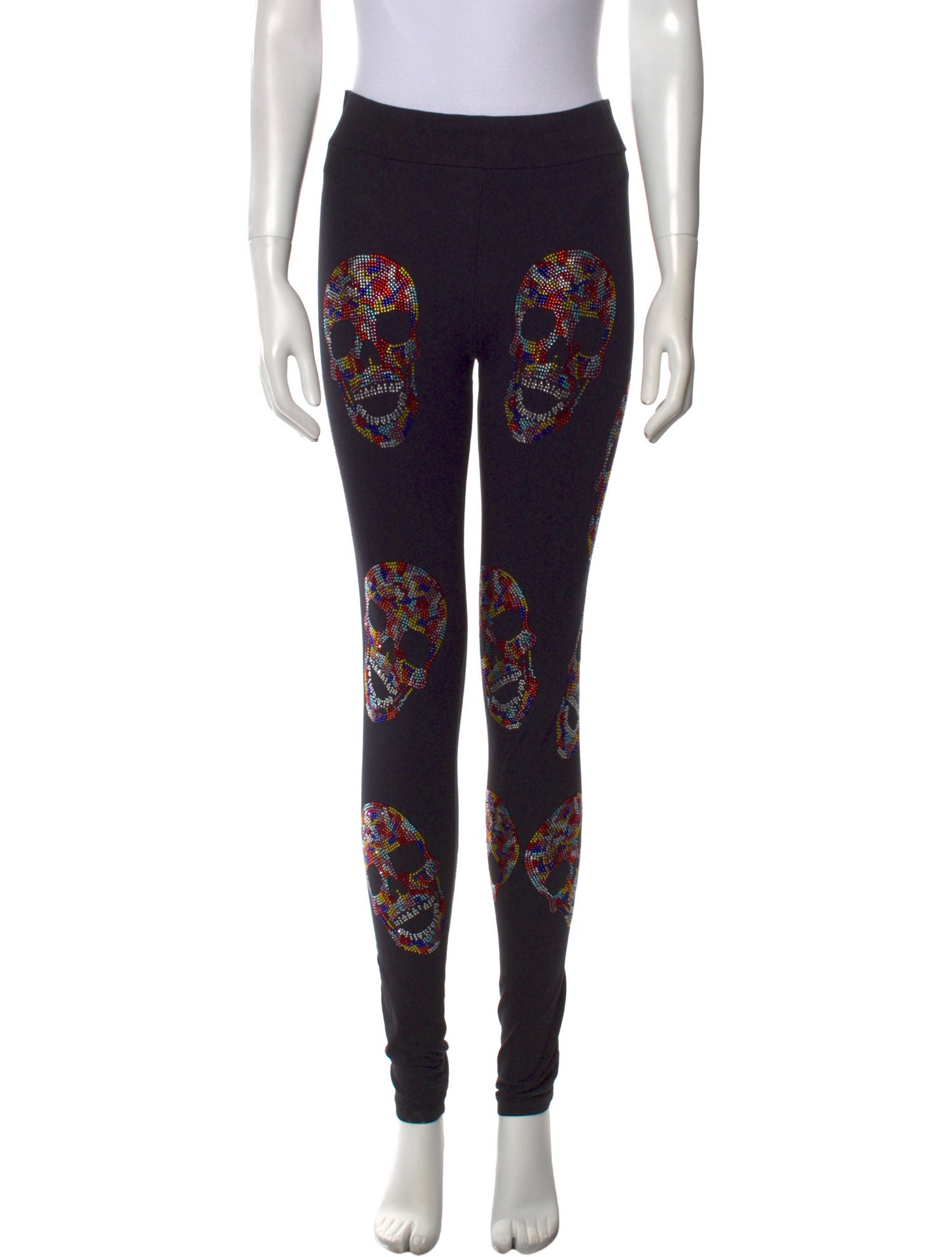 Philipp Plein Printed Skinny Leg Pants