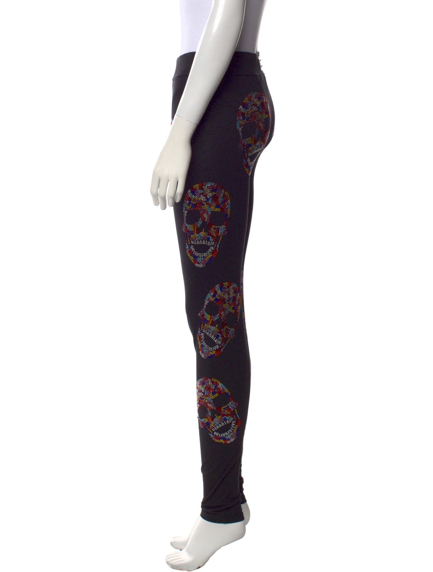 Philipp Plein Printed Skinny Leg Pants