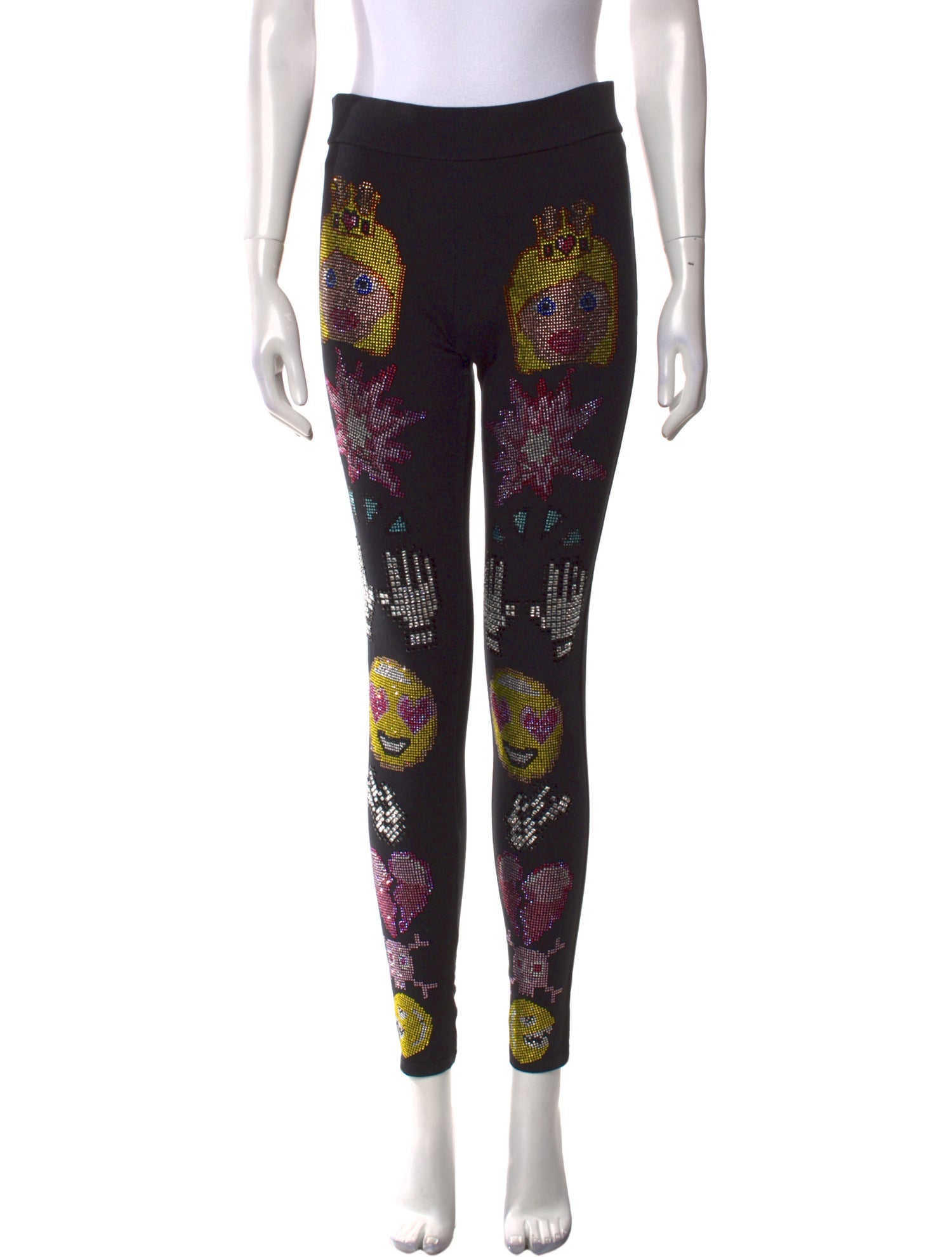 Philipp Plein Printed Skinny Leg Pants