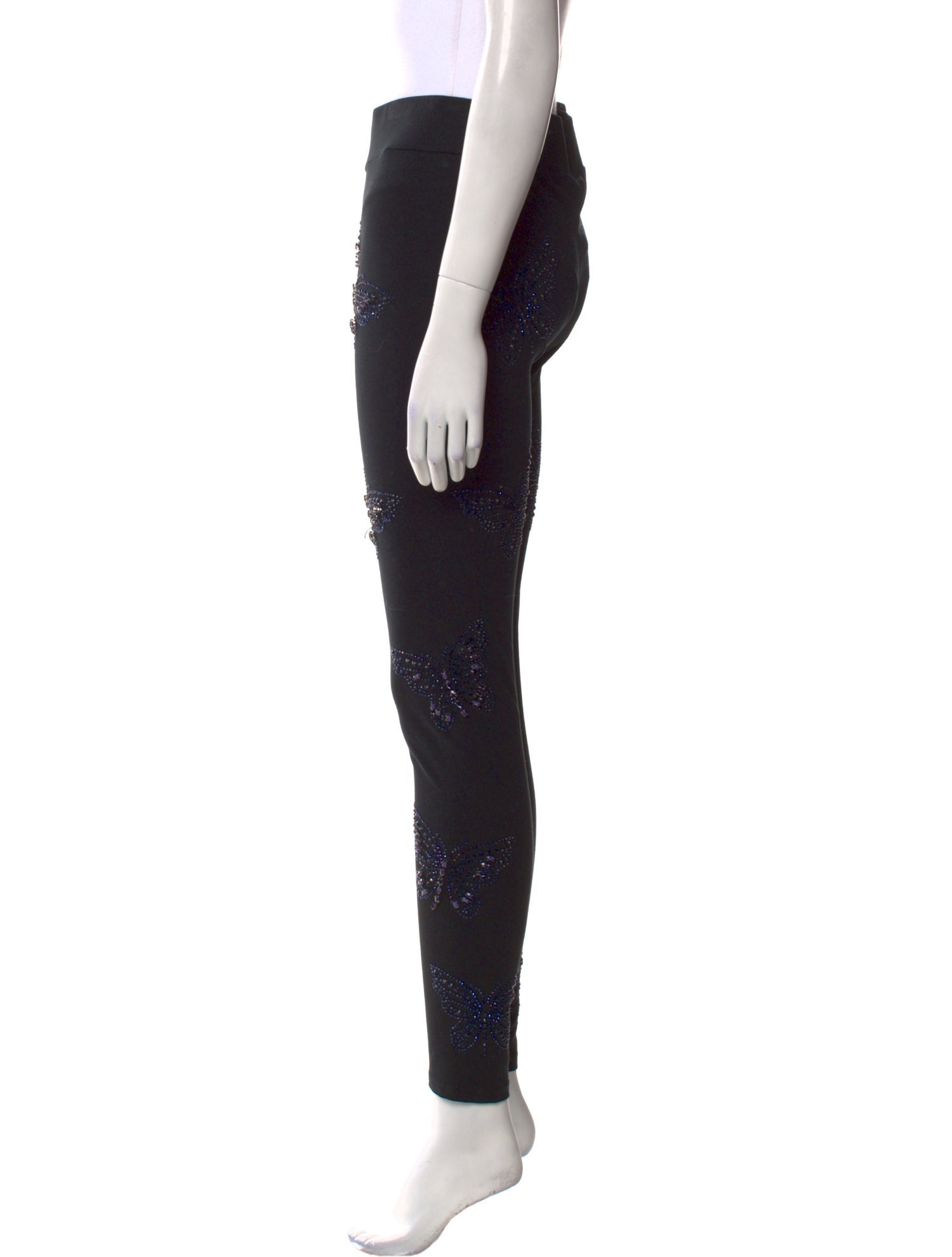 Philipp Plein Graphic Print Skinny Leg Pants