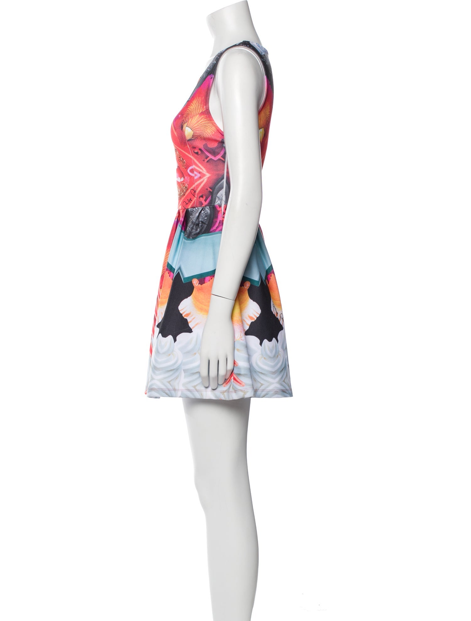Philipp Plein Printed Mini Dress