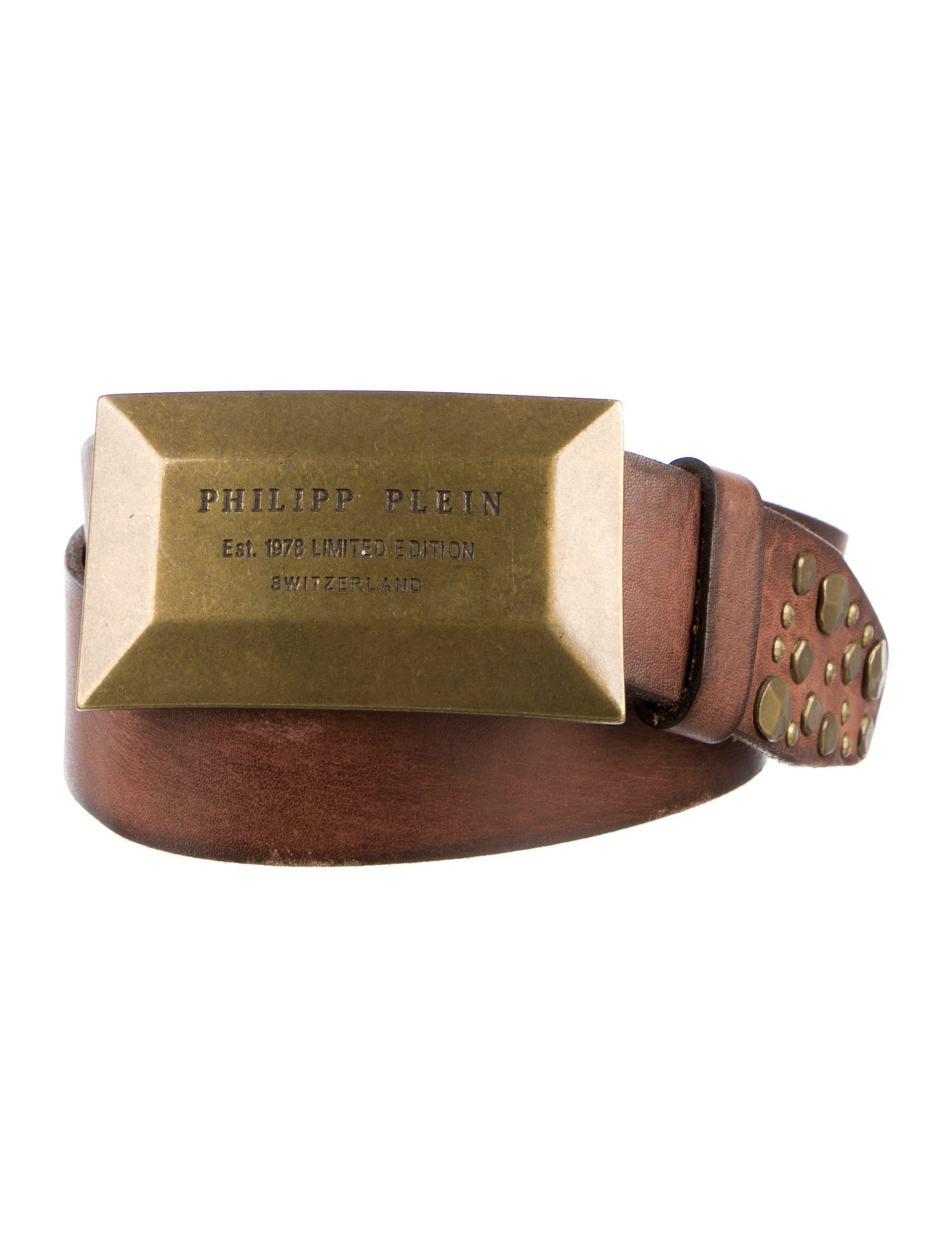 Philipp Plein Leather Belt