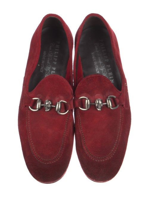 Philipp Plein Suede Chain-Link Accents Loafers