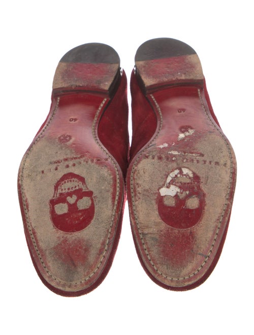 Philipp Plein Suede Chain-Link Accents Loafers