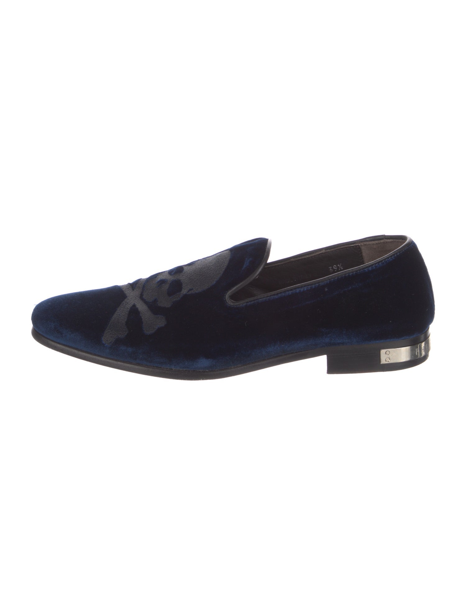 Philipp Plein Suede Graphic Print Loafers