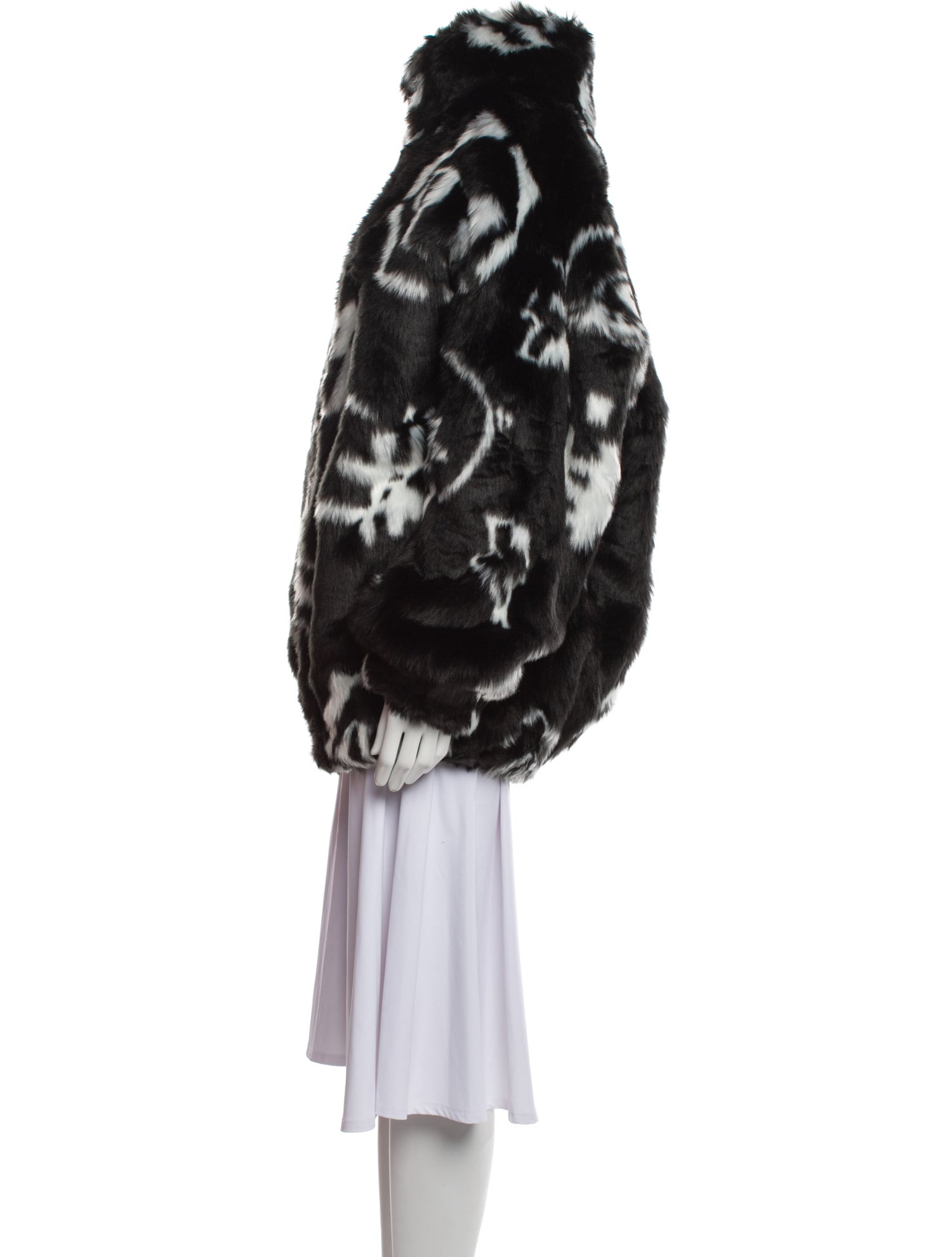 Philipp Plein Printed Faux Fur Jacket w/ Tags