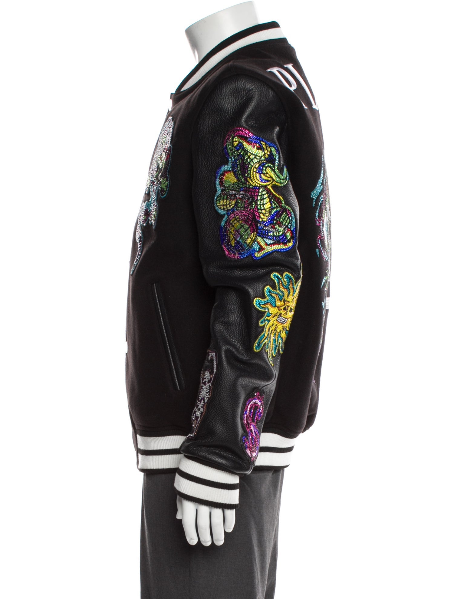Philipp Plein Striped Varsity Jacket