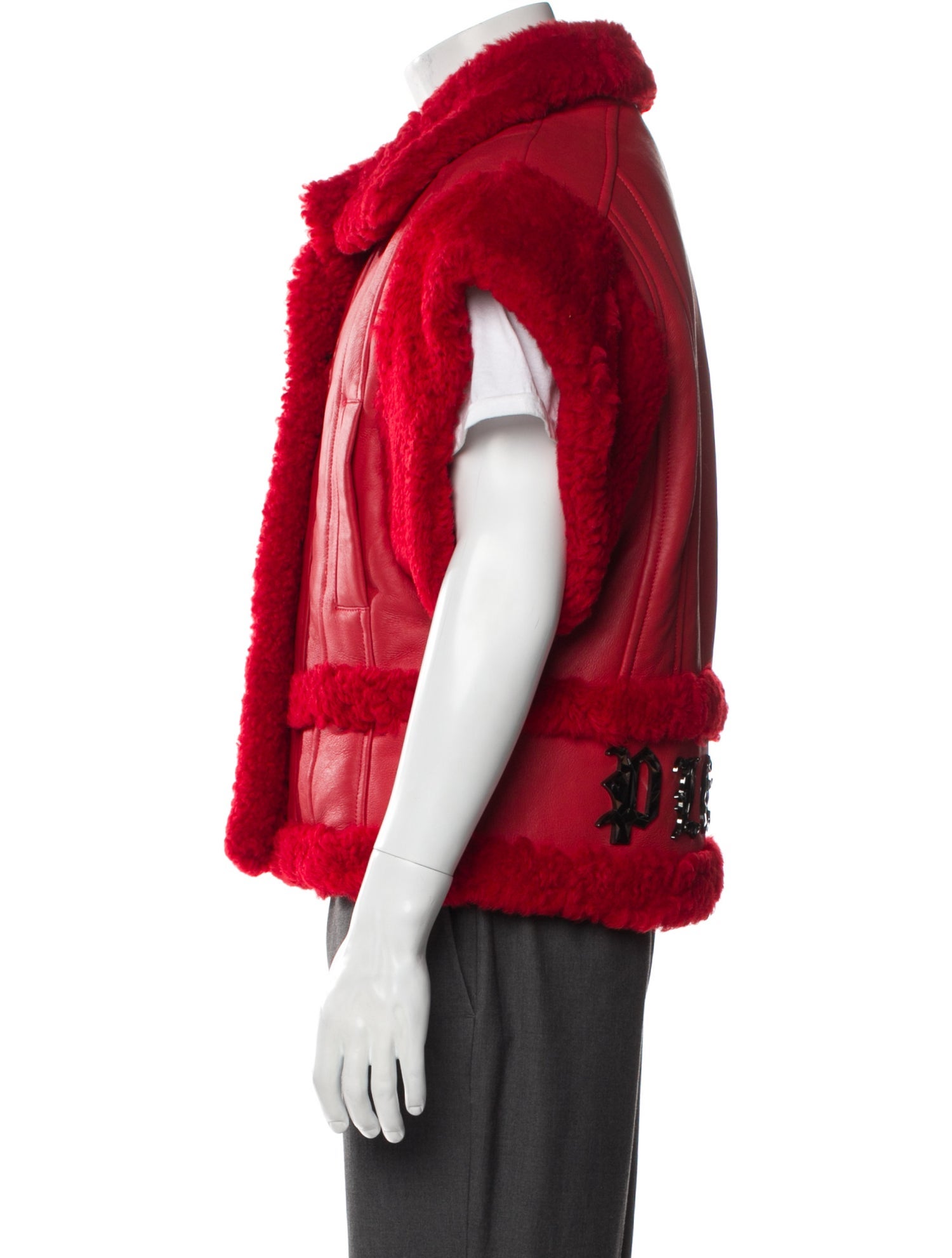 Philipp Plein Shearling Peacoat