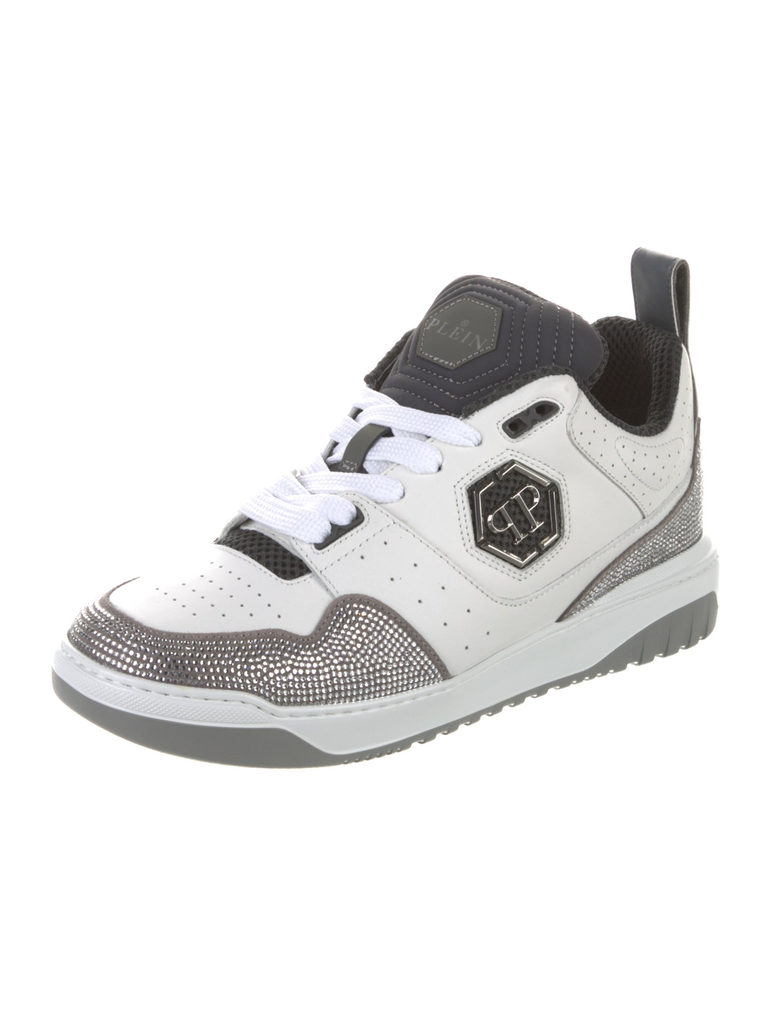 Philipp Plein Leather Printed Sneakers