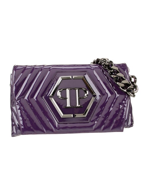 Philipp Plein Patent Leather Shoulder Bag
