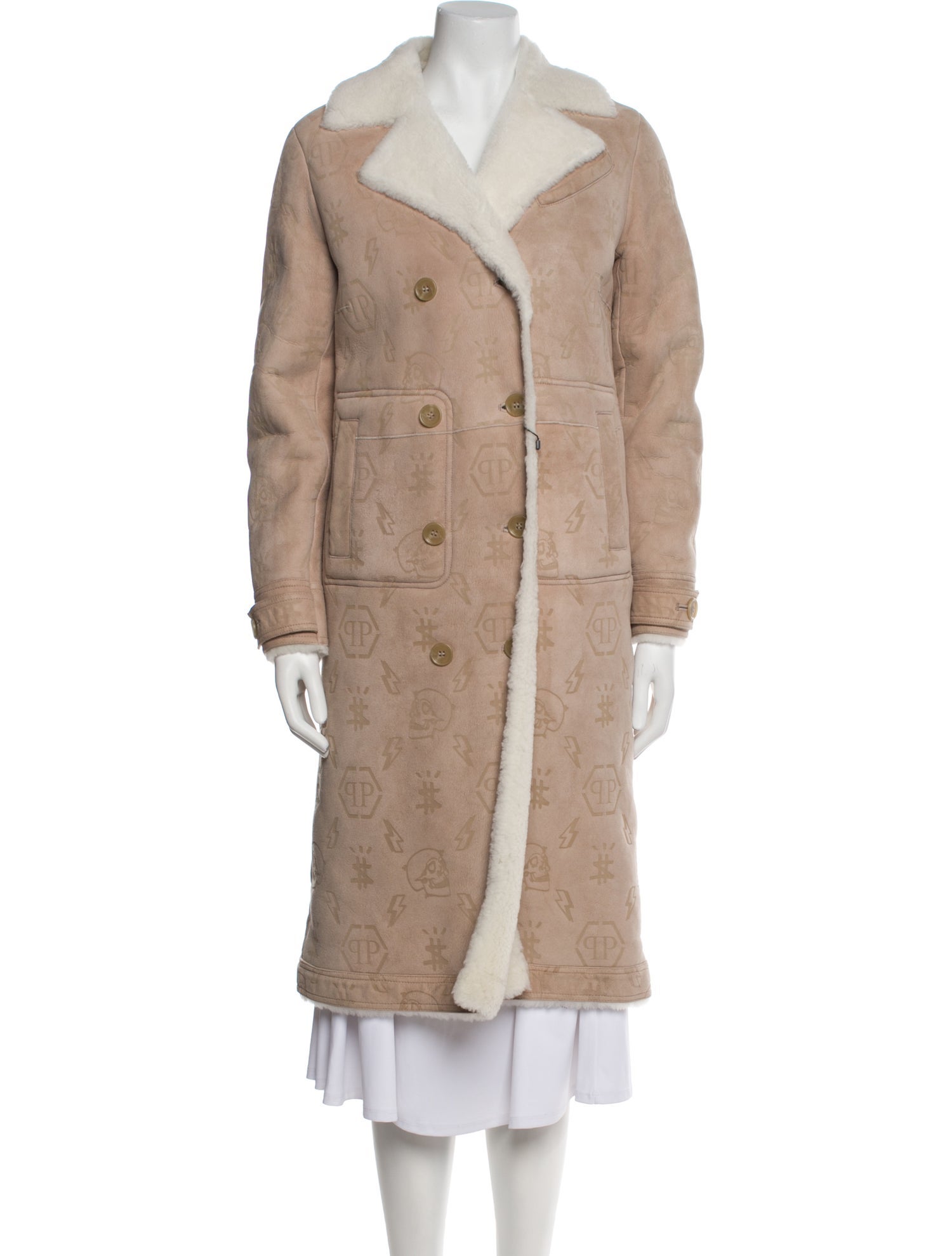 Philipp Plein Shearling Fur Coat w/ Tags