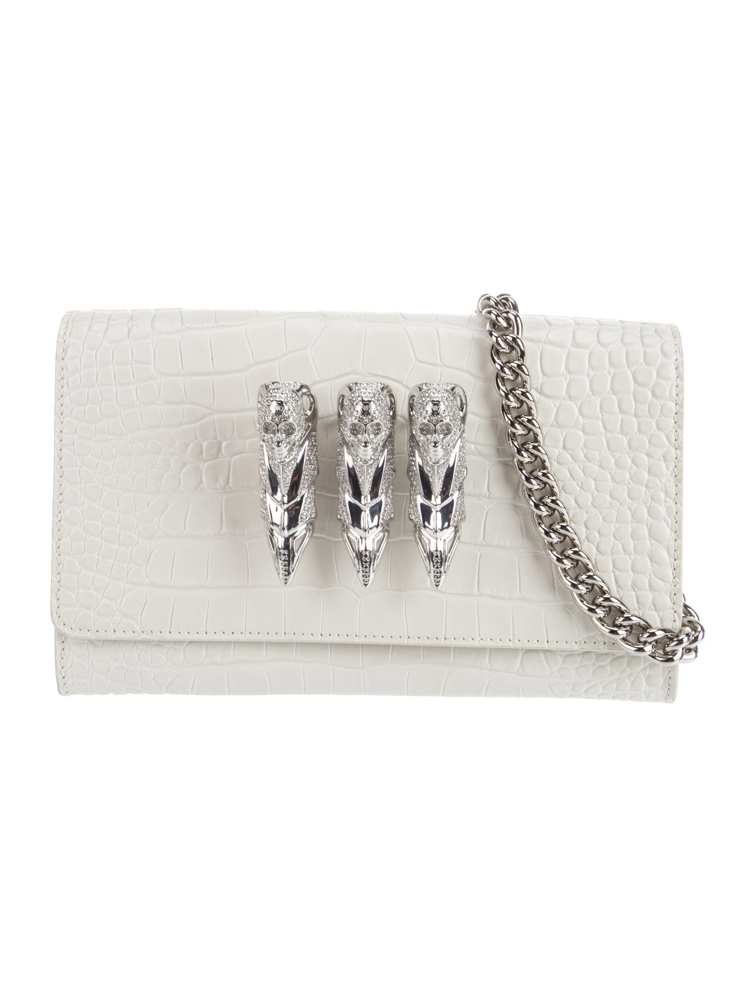 Philipp Plein Embossed Leather Shoulder Bag