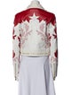 Philipp Plein Silk Floral Print Biker Jacket